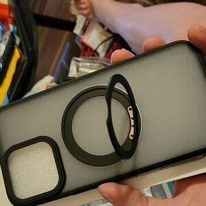 KissCall iPhone 16 Pro Max Case with Black Ring Holder
